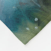 Poodle Hund mit Ostereiern Urlaub Fleecedecke (Ecke)