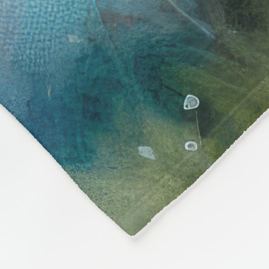 Poodle Hund mit Ostereiern Urlaub Fleecedecke (Ecke)