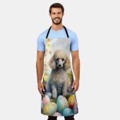 Poodle Hund mit Ostereiern Urlaub Schürze (Getragen)