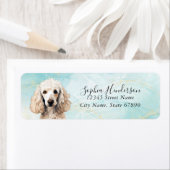 Poodle Hund Rücksendeadresse (Insitu)