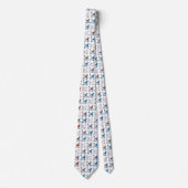 POODLE Hund Welpe Vater Rasse mehrfarbig Krawatte (Vorderseite)