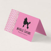 Poodle | Hunde Groomer (Offset) Visitenkarten (Vorderseite)