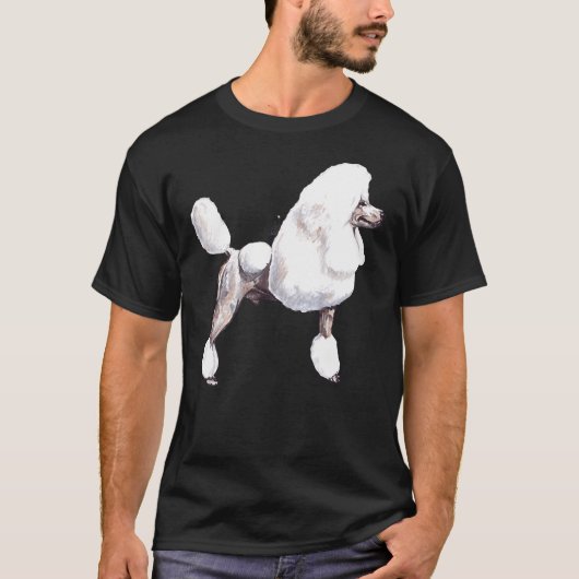 Poodle Hunde Rasse Stack Stand anzeigen T-Shirt (Vorderseite)