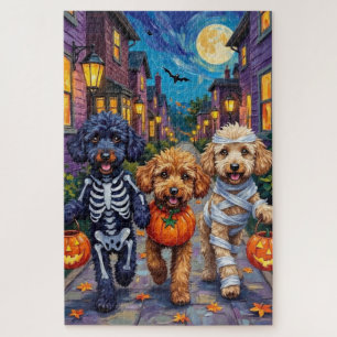 Poodle Hunde Trick-oder-Treating Halloween Kostüme Puzzle