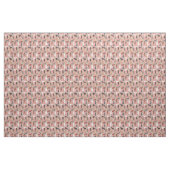 Poodle-Hunde Vintage Blumen pink Stoff (Yard (91,4 cm))