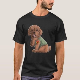 Poodle I Liebe Mama Tattoo Hundeshirt Mothers D T-Shirt