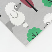 Poodle im Park Fleecedecke (Ecke)