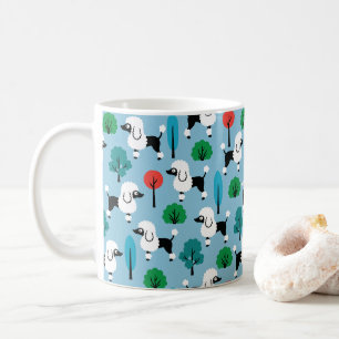 Poodle im Park Kaffeetasse