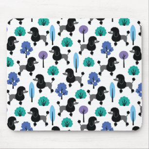 Poodle im Park Mousepad