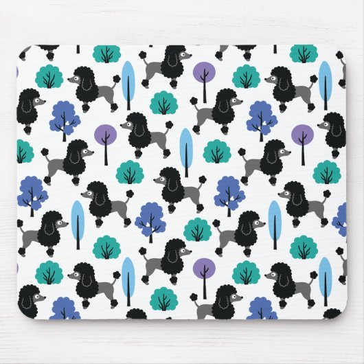Poodle im Park Mousepad (Vorne)