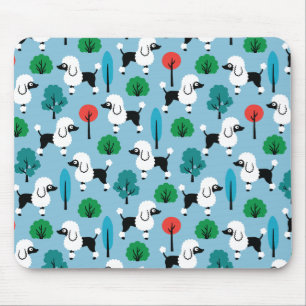 Poodle im Park Mousepad