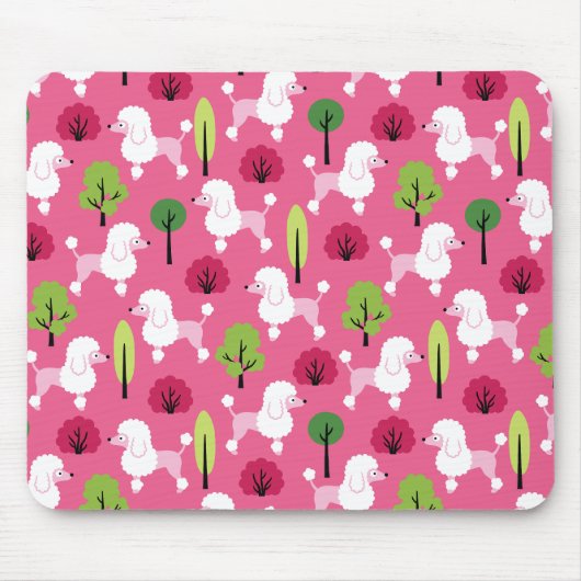 Poodle im Park Mousepad (Vorne)