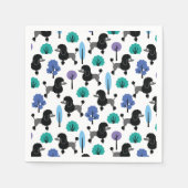 Poodle im Park Serviette (Vorderseite)