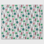 Poodle im Park Wrapping Paper Geschenkpapier (Flach)