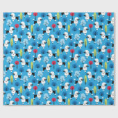 Poodle im Park Wrapping Paper Geschenkpapier (Flach)
