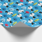 Poodle im Park Wrapping Paper Geschenkpapier (Ecke)