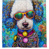 Poodle im Stil Duschvorhang (Vorderseite)