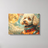 POODLE IM WELTALL-5 LEINWANDDRUCK (Vorderseite)