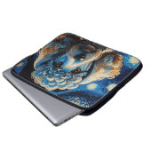 Poodle in der Sternennacht Laptopschutzhülle (Vorne Knopf)