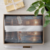 Poodle in elegantem Kleid spielt Gitarre - Seidenpapier (Geschenk)