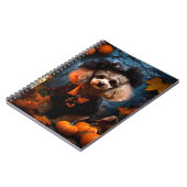 Poodle in Halloween-Party Notizblock (Linke Seite)