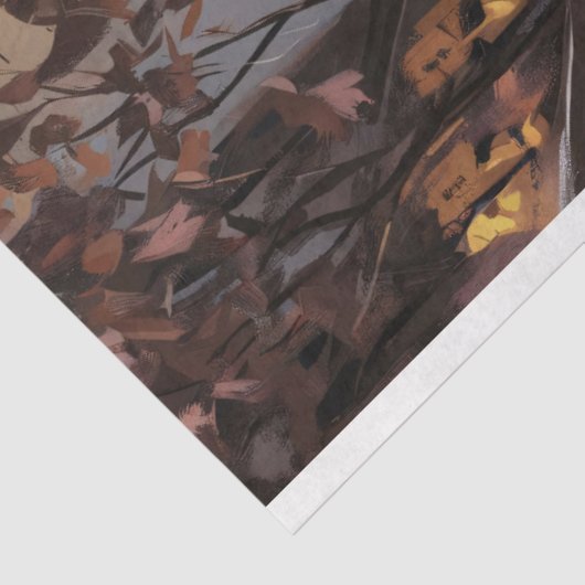 Poodle in Paris Malerei Decoupage Seidenpapier (Ausschnitt)