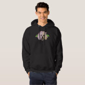 Poodle in Wasserfarbe Hoodie (Vorne ganz)