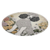 Poodle in Whimsikalen Blume Schneidebrett (Ecke)