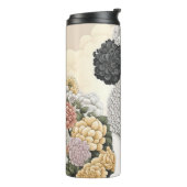 Poodle in Whimsikalen Blume Thermosbecher (Nach links gedreht)