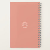 Poodle Journal Live Liebe Hard Cover Notebook Notizblock (Rückseite)