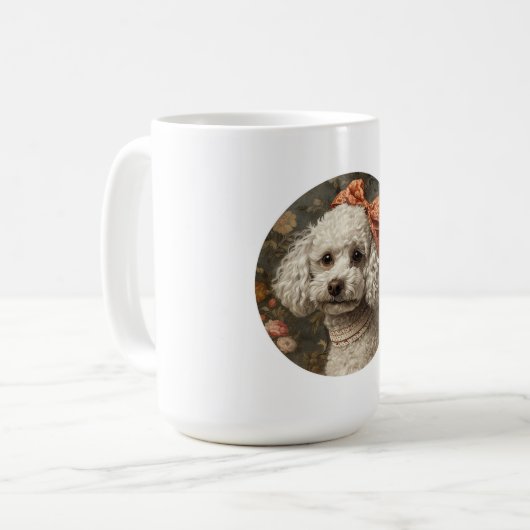 Poodle Kaffeetasse (Vorderseite Links)