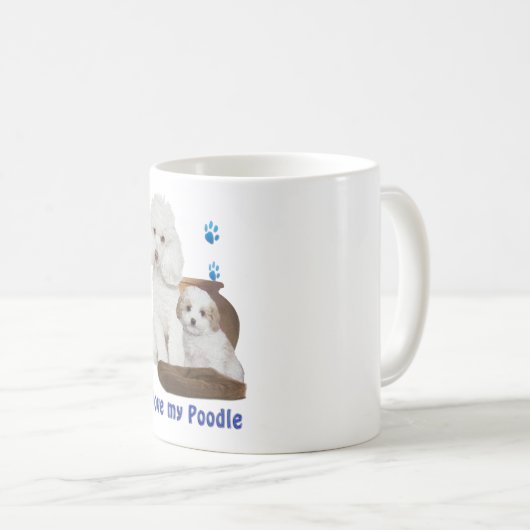Poodle Kaffeetasse (VorderseiteRechts)