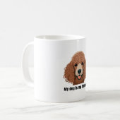 Poodle Kaffeetasse (Vorderseite Links)