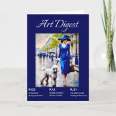 Poodle Karte (Vorderseite)