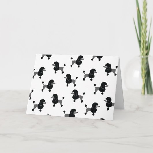 Poodle-Karte Karte (Vorderseite)