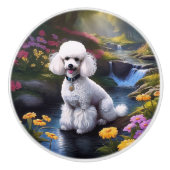 Poodle Keramikknauf (Vorderseite)