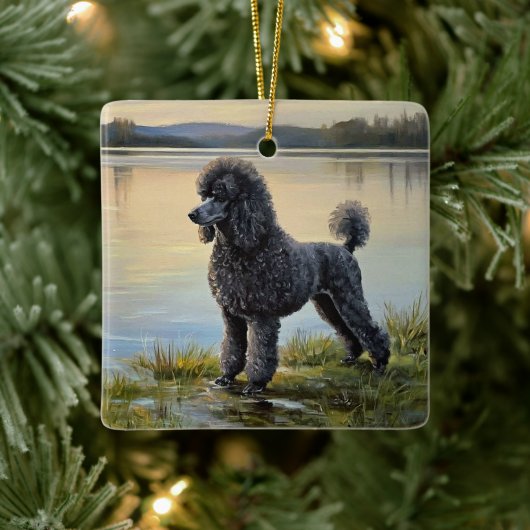 Poodle Keramikornament (Baum)