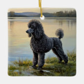 Poodle Keramikornament (Vorderseite)