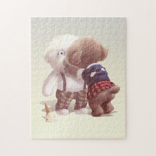 Poodle Kisses Jigsaw Puzzle