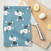 Poodle Kitchtuch Geschirrtuch (Viertel Falte)