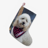 Poodle Kleiner Weihnachtsstrumpf (Vorderansicht (hängend))