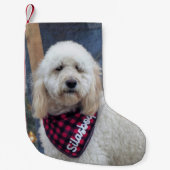 Poodle Kleiner Weihnachtsstrumpf (Vorderseite)