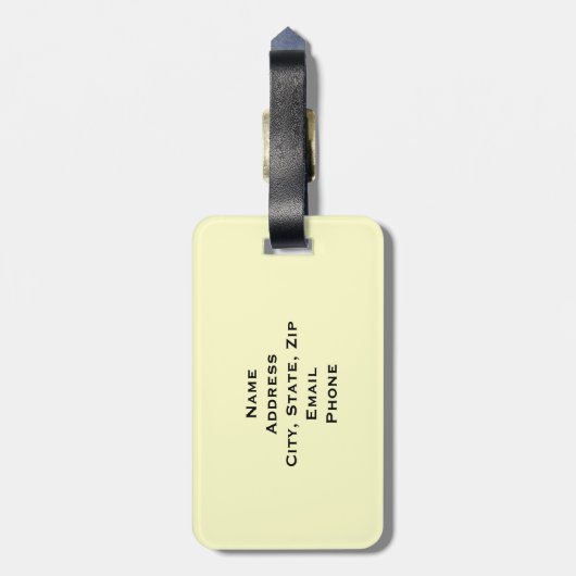 Poodle — Koat anzeigen Gepäckanhänger (Rückseite vertikal)