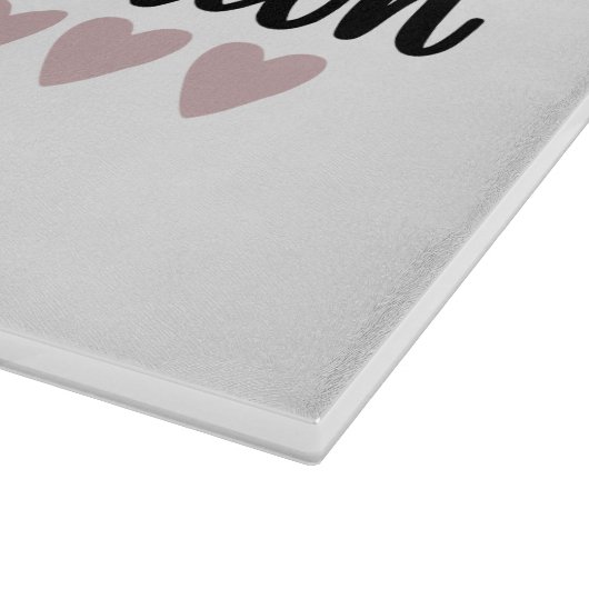 Poodle Koch Liebe & Bacon Schneidebrett (Ecke)