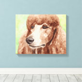 Poodle Leinwand Art (Insitu (Holzboden))
