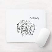 Poodle-Liebe - Anpassbare Maus Mousepad (Mit Mouse)