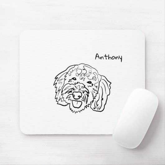 Poodle-Liebe - Anpassbare Maus Mousepad (Mit Mouse)