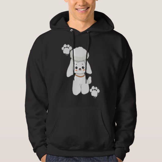 Poodle Liebe Hoodie (Vorderseite)