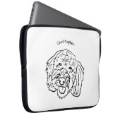 Poodle-Liebe: individueller Art Laptop-Sieb Laptopschutzhülle (Vorne Rechts)
