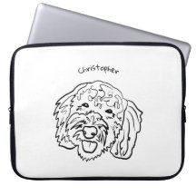 Poodle-Liebe: individueller Art Laptop-Sieb